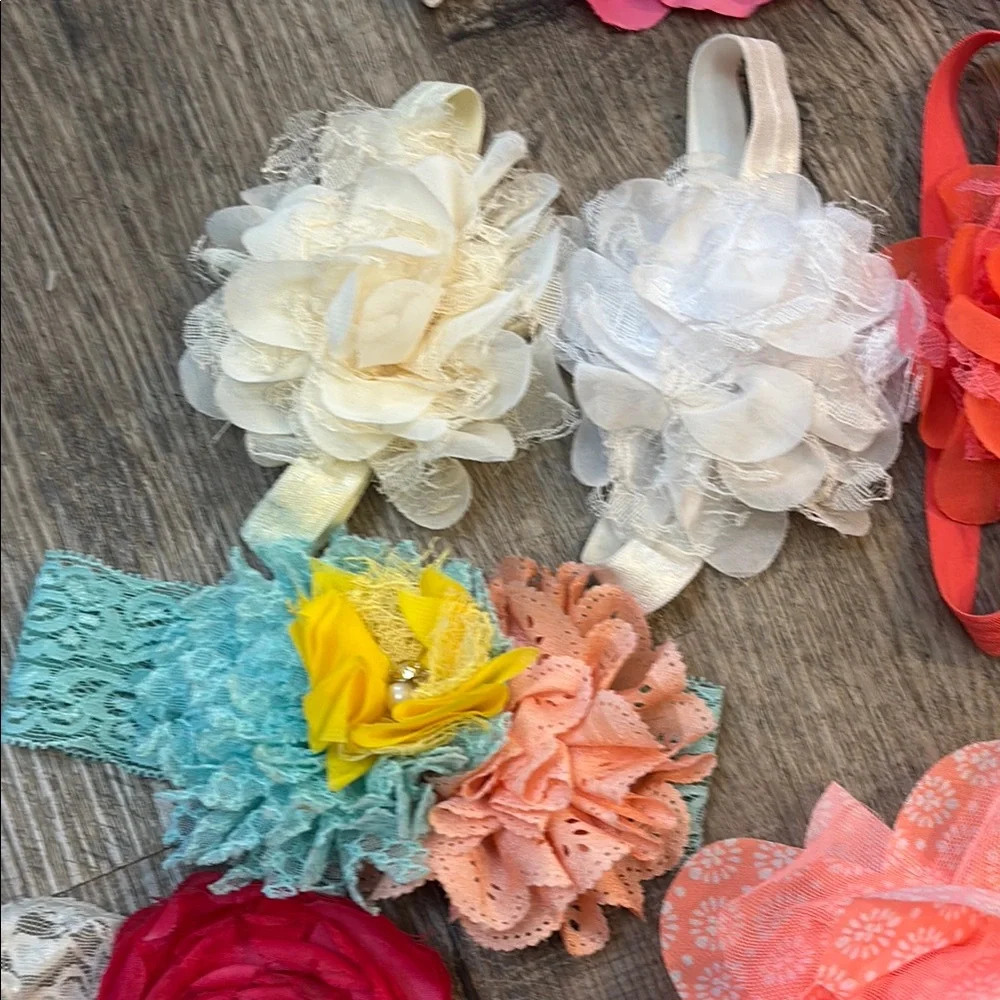 Colorful Floral Kids Hair Accessories Set of 14